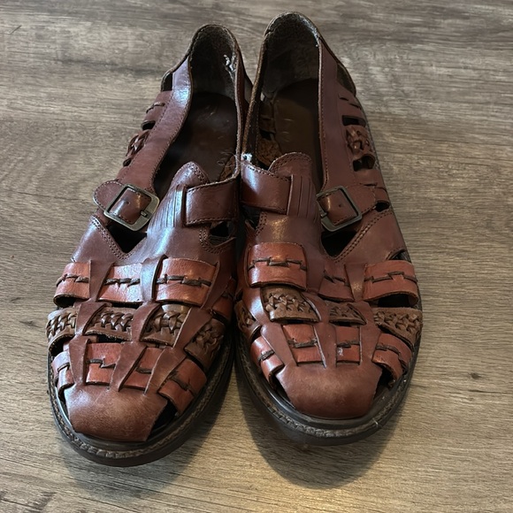 Stacy Adams faux leather sandals size 8 - Picture 2 of 7